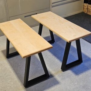 Maple Bench with Metal legs